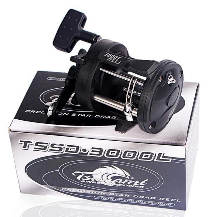 Gulungan Pancing Trolling 3000/4000 Reel Pancing Laut Tangan Kanan Untuk Gulung Air Tawar Air Asin