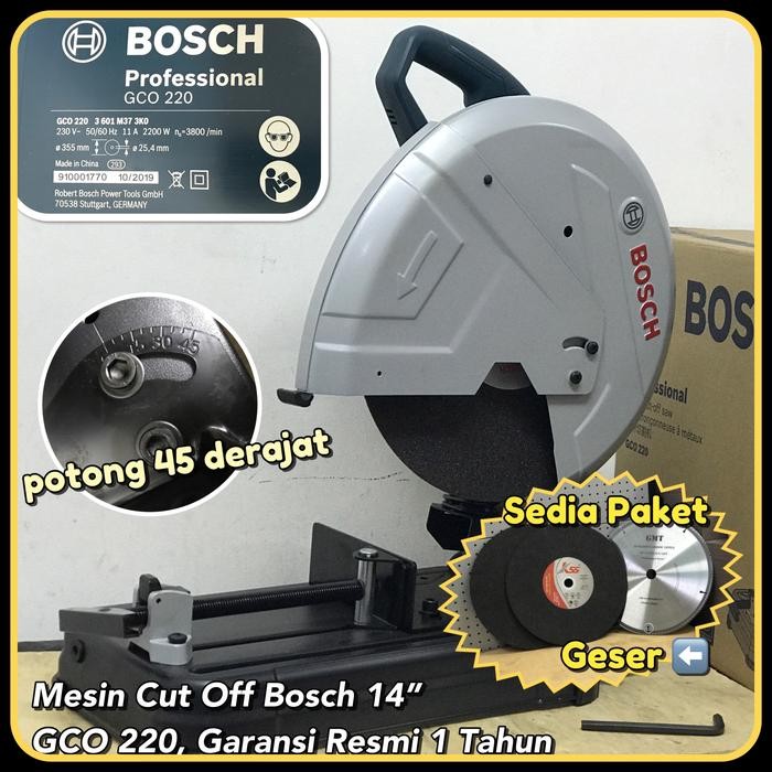Promo Mesin Gerinda Potong Besi 14" Bosch Gco 220 Gco220 Cut Off 14" ( Diganti 230 )
