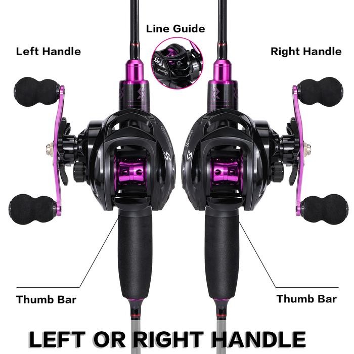 Sougayilang [Cod] Set Alat Pancing, 2 Bagian Joran Pancing Ul Casting Padat Dan Fleksibel Dengan