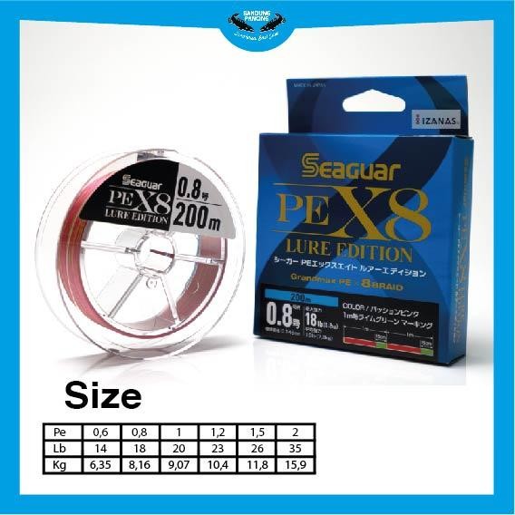 Senar Pe Seaguar X8 Lure Edition