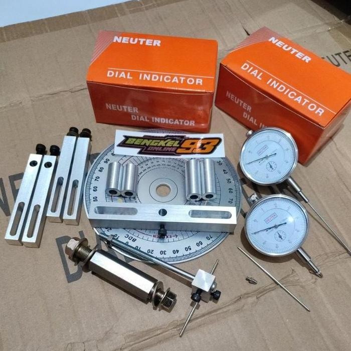 Busur Derajat Busur Set Dial Set Dial Indikator Noken As