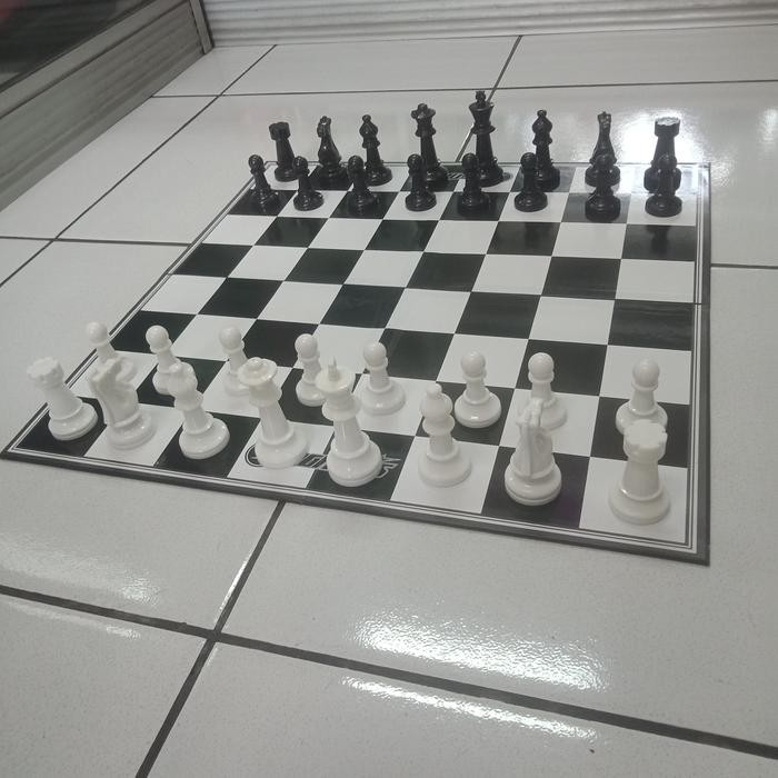 Papan Catur Lipat Chess Set Duluxe Agnesis Plastik Original