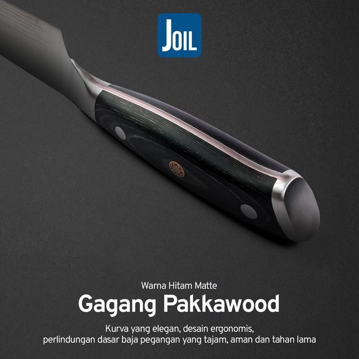 Joil Pisau Dapur Chef Knife Damascus Premium Stainless Steel Baja - N5-Damascus