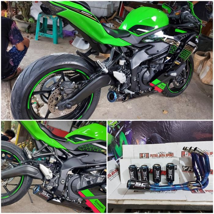 knalpot zx25r full system sc ( pnp )