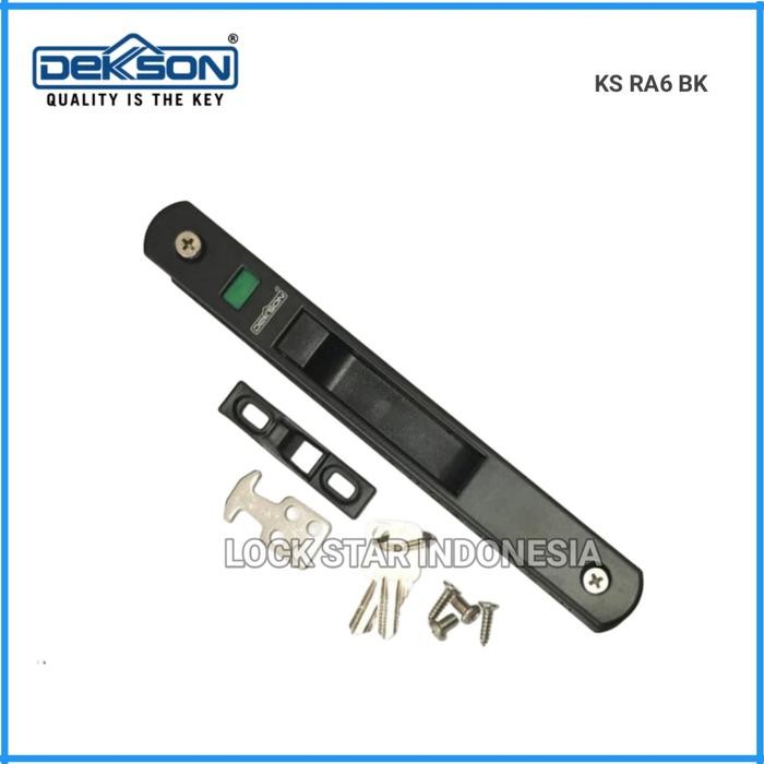 TERBARU KUNCI PINTU SLIDING DEKSON RA6 ORIGINAL HANDLE PINTU GESER DEKKSON TERMURAH