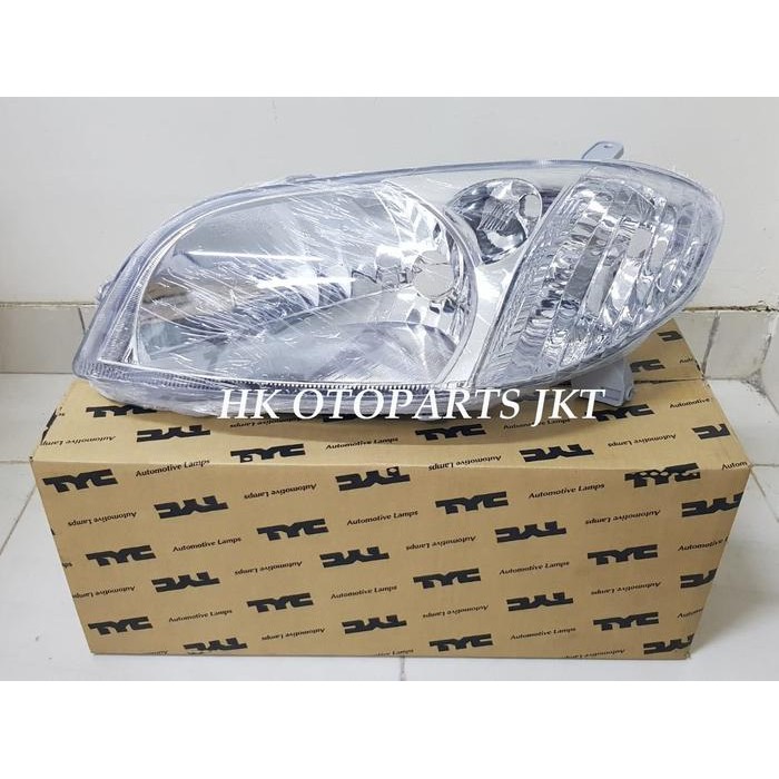 Headlamp Mika Lampu Depan Toyota Vios GEN1 Limo 2003 2004 2005 TYC