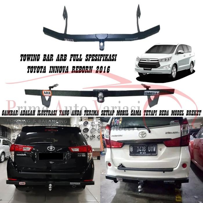 TOWING BAR ARB BESI BUMPER BELAKANG TOWING BAR - INNOVA REBORN 2016 ORIGINAL QUALITY
