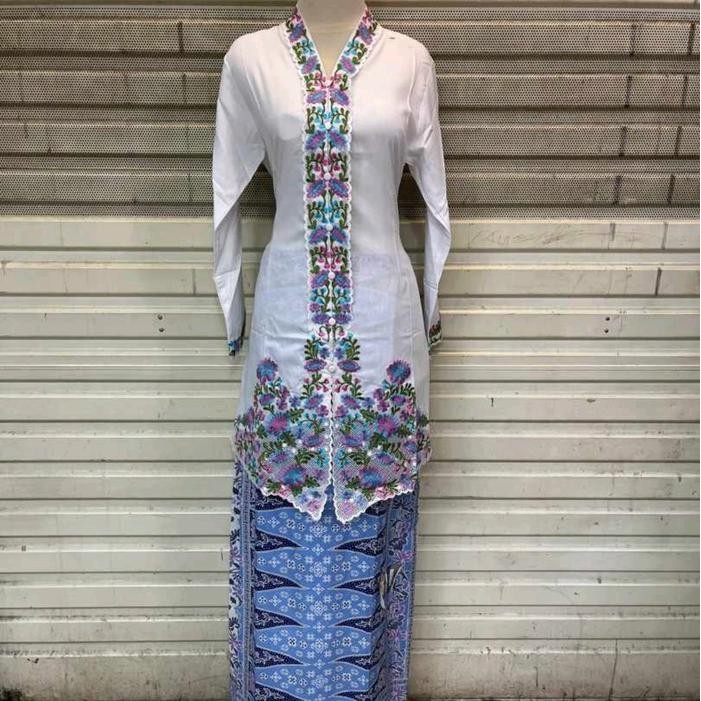 Atasan Kebaya TUNIK encim bordir warna // kebaya encim betawi.