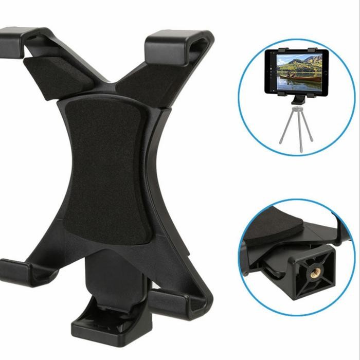 NEW' TABLET HOLDER FOR TRIPOD PENJEPIT TABLET IPAD DI TRIPOD