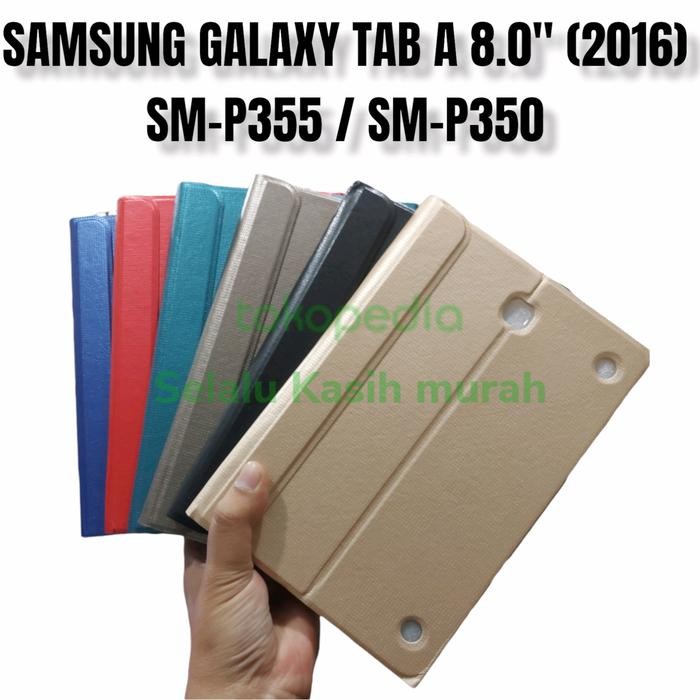 NEW' FLIP COVER SAMSUNG GALAXY TAB A 8.0" 2016 SARUNG TAB SM-P355 / SM-P350 CASE FLIP COVER