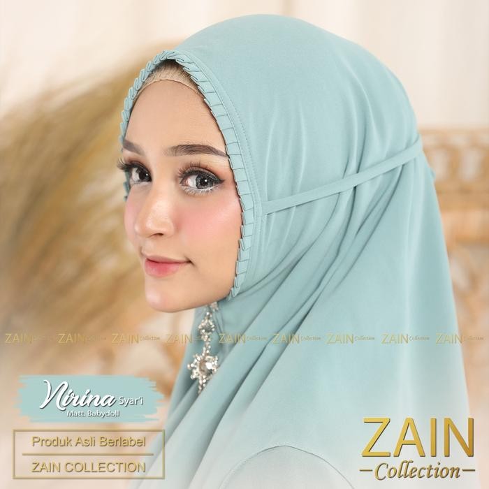 Kerudung Bergo Syari 2 Layer Bahan Ceruti Baby Doll
