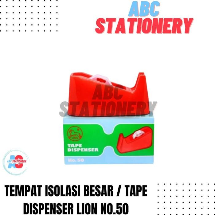 

ID TEMPAT ISOLASI BESAR / TAPE DISPENSER LION NO.50 (WARNA DIKIRIM ACAK)