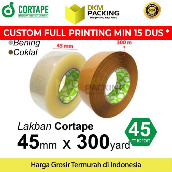 

ID LAKBAN 45MM X 300Y CORTAPE JUMBO PLAKBAN ISOLASI TAPE TERMURAH /SATUAN