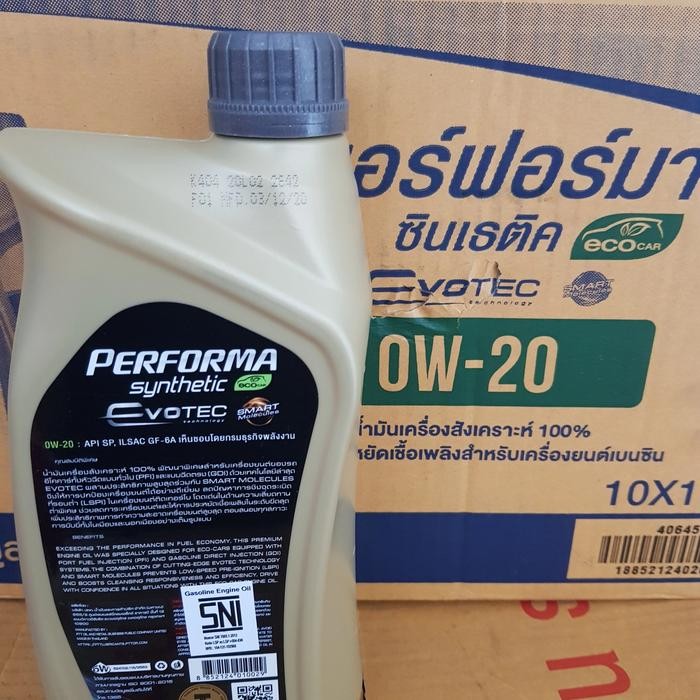 Ptt performa synthetic eco SAE 0w20 1ltr(oli mobil)