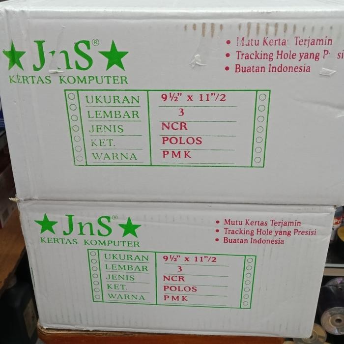 

KOIC Continuos Form Jns 9,5 X 11/2 3Ply Ncr (Kertas Komputer)