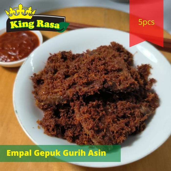 

empal gepuk khas sunda frozen empal sapi isi 5 pcs gurih stok terbatas