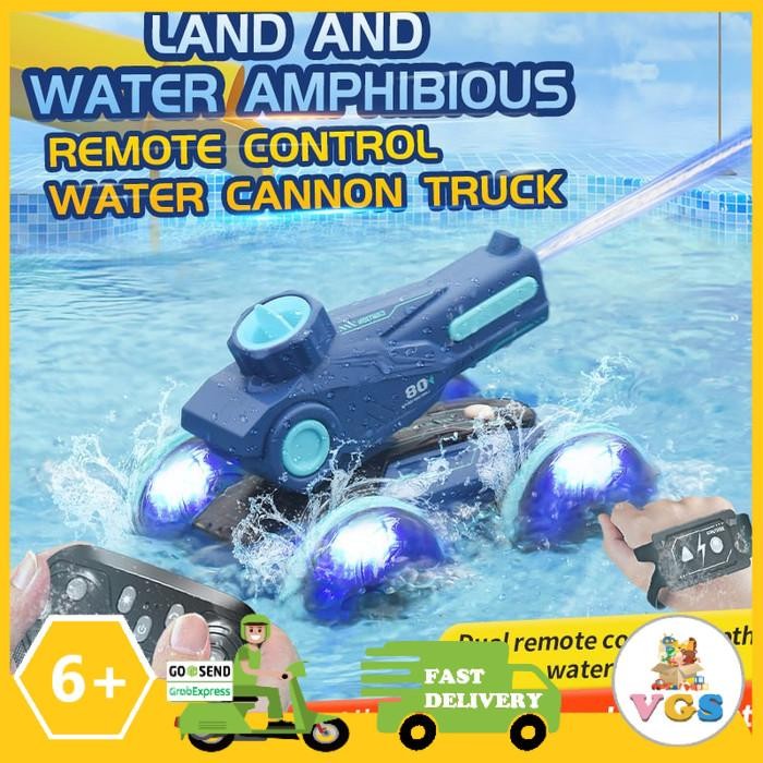 Mainan Anak Remote Control RC Cannon Amphibious Tahan Air