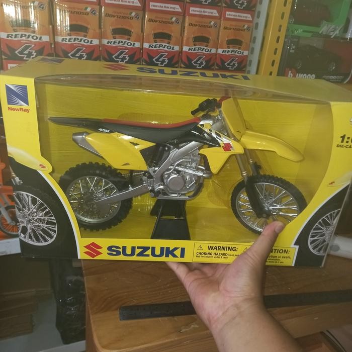 diecast miniatur motor trail suzuki rm z450