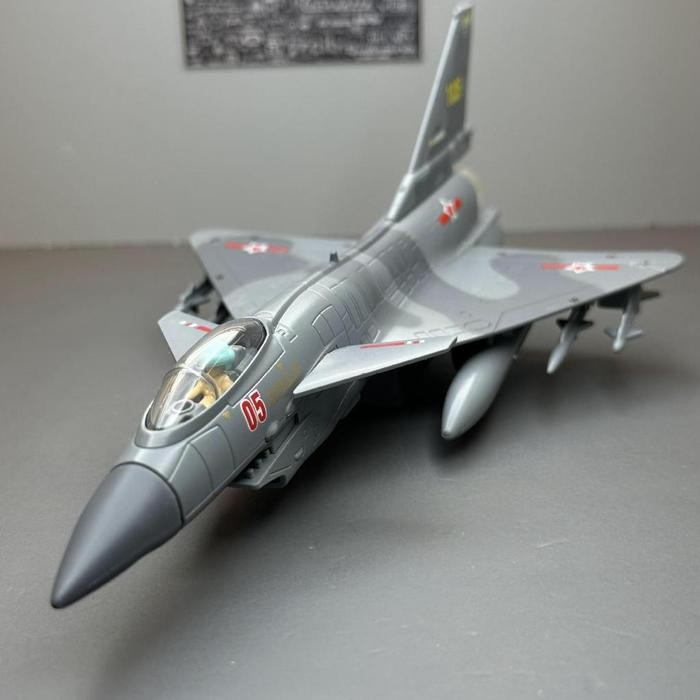 Diecast Collection Pesawat Tempur Aircraft F-22 Raptor F-16