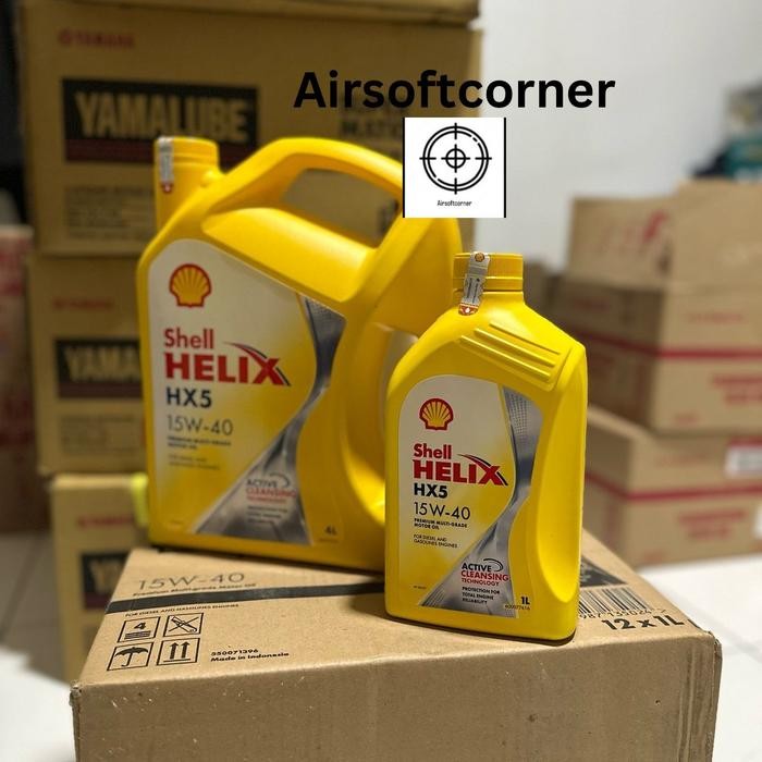 Oli Mesin Shell Helix HX5 15w-40 oli mesin mobil 4 liter