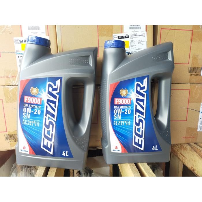 OLI MOBIL SUZUKI ECSTAR 0W 20 FULLY SYNTHETIC KEMASAN 4 LITER