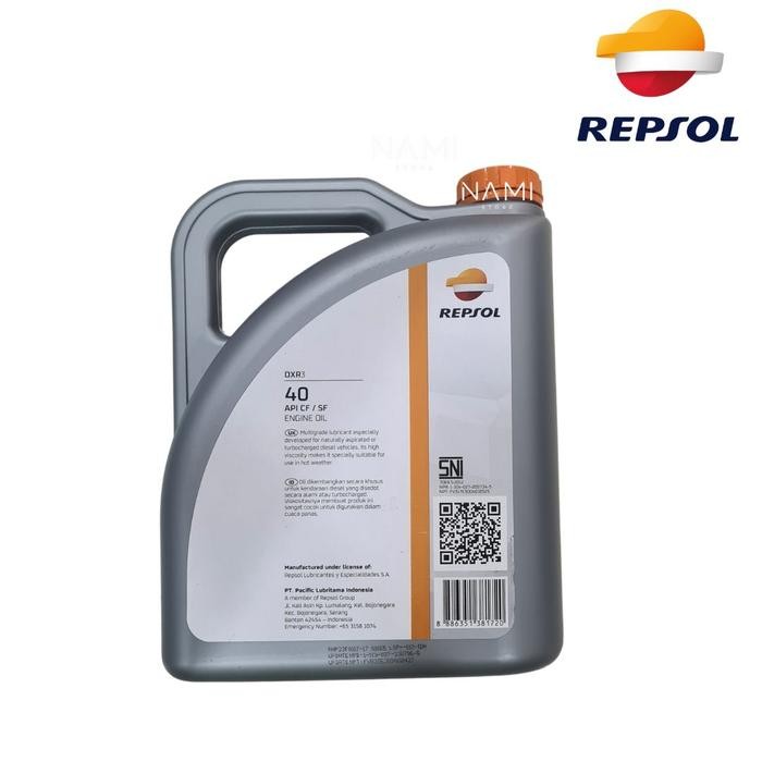 *REPSOL DXR3 40 (5L) GALON* Oli Mesin Mobil Diesel - Original