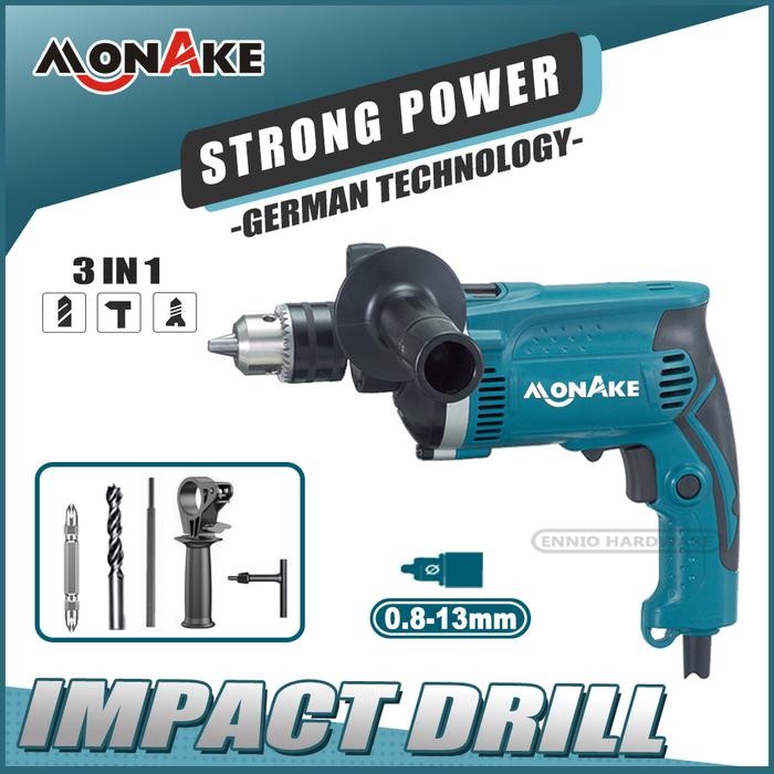 Orion - Mesin Bor 13Mm Impact Drill Tangan Listrik Electric Drill Koper Set Besi Bor Beton Kayu