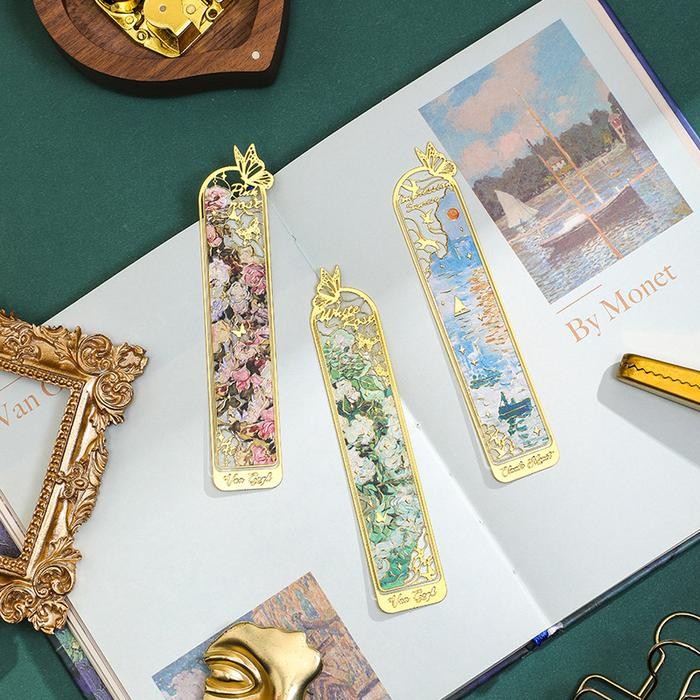 

Promo Specialvoryu Pembatas Buku Logam Lukisan Aksen Kupu-Kupu - Bookmark Mewah