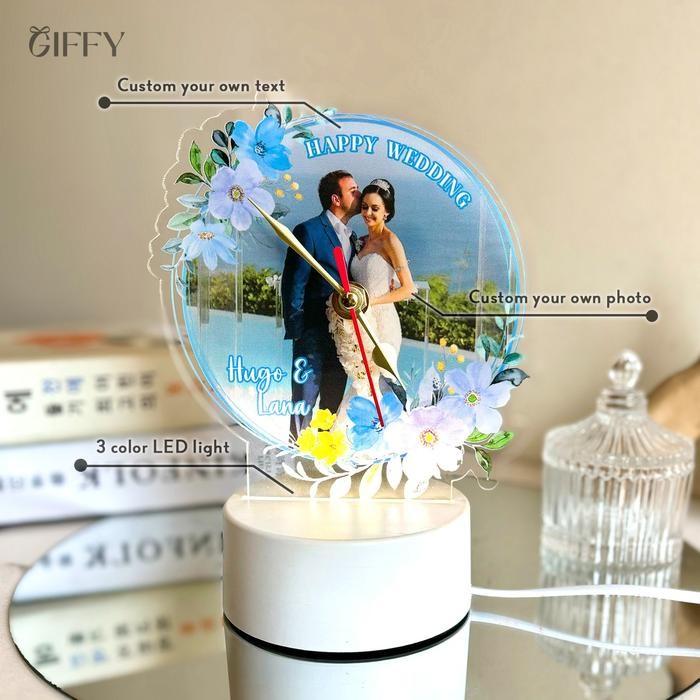Terbaru GIFFY Chrono Lamp - Lampu Acrylic Hadiah Graduation, Souvenir Wisuda & Kelulusan