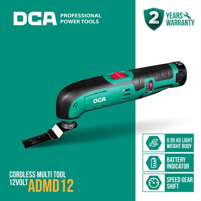 DCA Cordless Multi Tool / Alat Multi Baterai 12Volt ADMD12