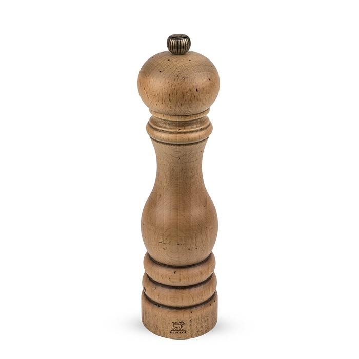 Peugeot Paris Antique 22cm Pepper Mill Wood Patina Gilingan Lada