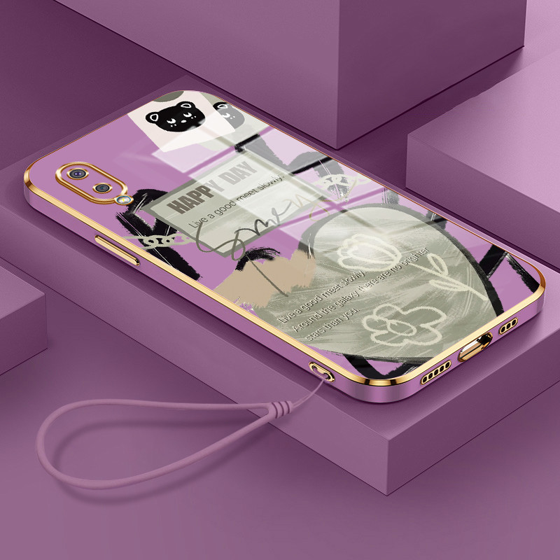 Casing Hp Untuk Samsung Galaxy A02 M02 A02s M02s F02s Case Casing Tulip Hati pola Kesing Cesing Pons