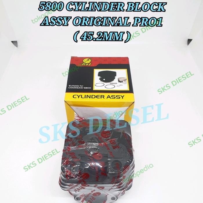 ] 5800 628 Block Blok Boring Komplit Chainsaw Senso Mini 45.2mm Pro1 ORI