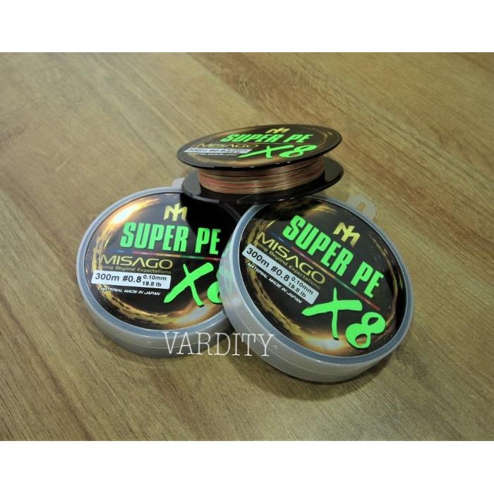 MISAGO Super PE X8 size 0.8 300M (TERBAIK) (TERBARU) (TERMURAH)