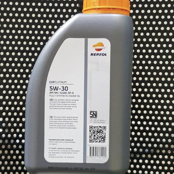 Oli Repsol GXR Platinum 5W-30 SN 1L
