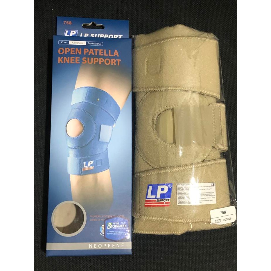 Knee Support Decker Lutut Standard Open Patella Lp 758 / Lp-758 /Lp758