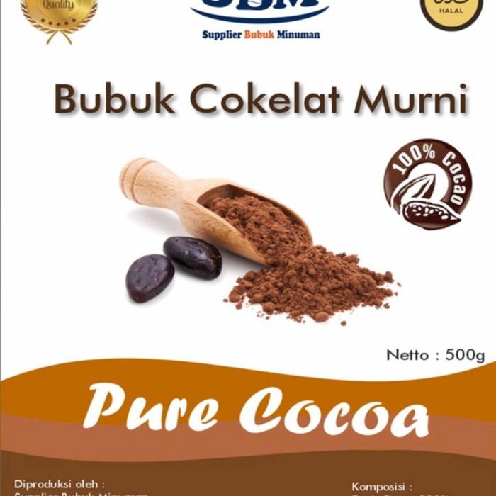 

Pure Cocoa Powder Dark Chocolate 100% Bubuk Cokelat Murni Coklat Sbm