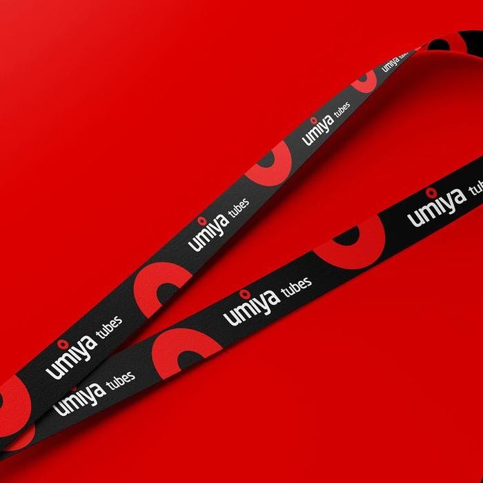 

New LANYARD CUSTOM DIGITAL PRINT 2 Sisi Tali 2 cm Plus Gantungan