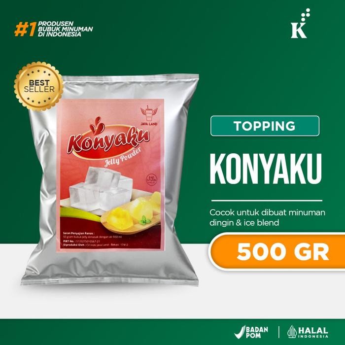 

IGIH- Bubuk Konyaku Jelly 500Gr Seperti Nutrijel Bening Ekonomis