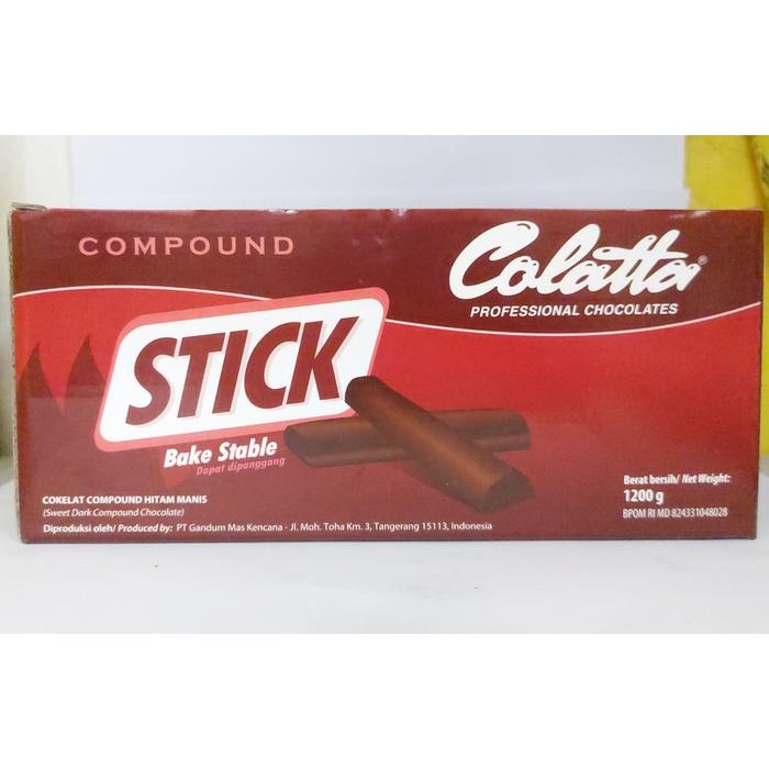 

IGIH- Colatta Dark Chocolate Compound Stick - 1.2 Kg (1200 Gr)