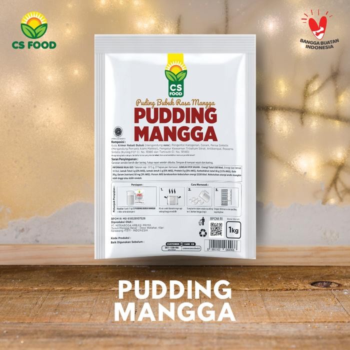 

IGIH- Bubuk Instan Silky Puding Mangga 1Kg Pudding Lembut Pudot Cs Food