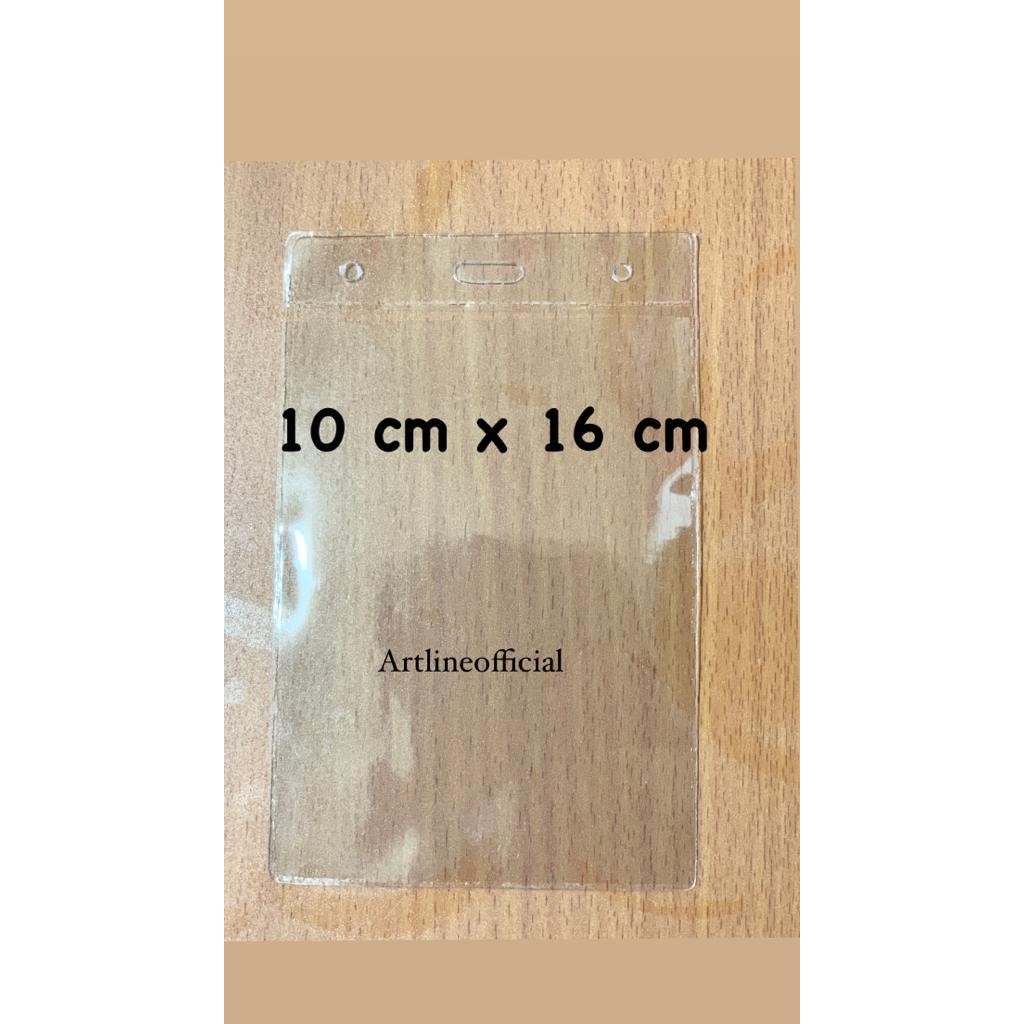 

New Kantong Plastik Mika Cover Nametag Panitia / ID CARD Uk. 10 x 16