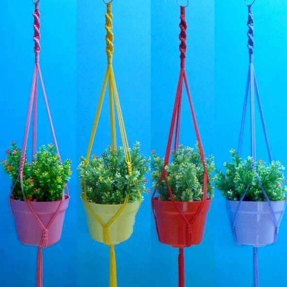 

New Tali Pot Gantung / Gantungan Pot / Hiasan Dinding / Tali Macrame