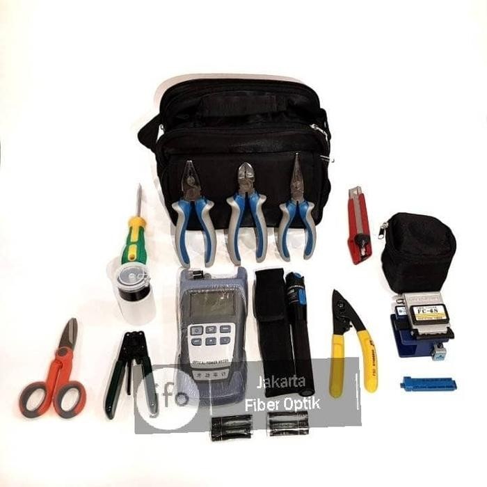 TOOL KIT SET FIBER OPTIK OPTIC FTTH CCTV LENGKAP MURAH