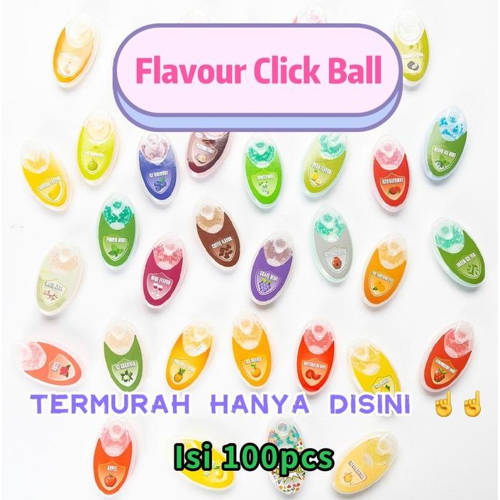 

New (Termurah isi 100) Manik rasa buah flavour click ball. flavor