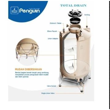 Toren Air Penguin Total Drain 1550 lt TD 160 / Tangki Air Penguin 1550