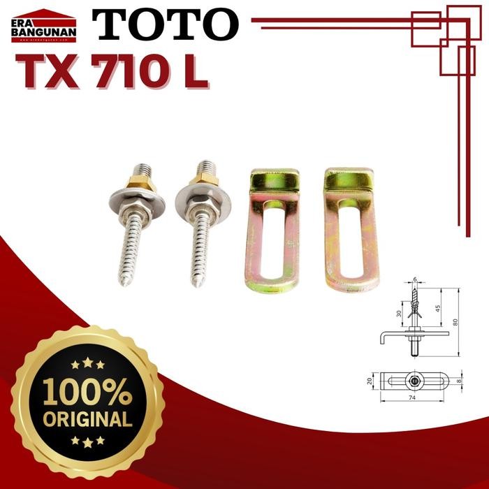 TOTO Bracket Wastafel TX 710 L for LW 533 J / LW 642 J / LW 646 J dsb