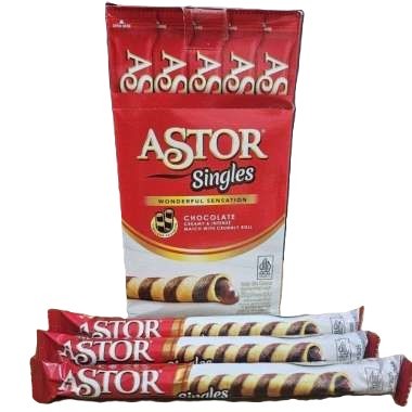 

Astor Wafer Roll Singles Chocolate 16G 1PCS