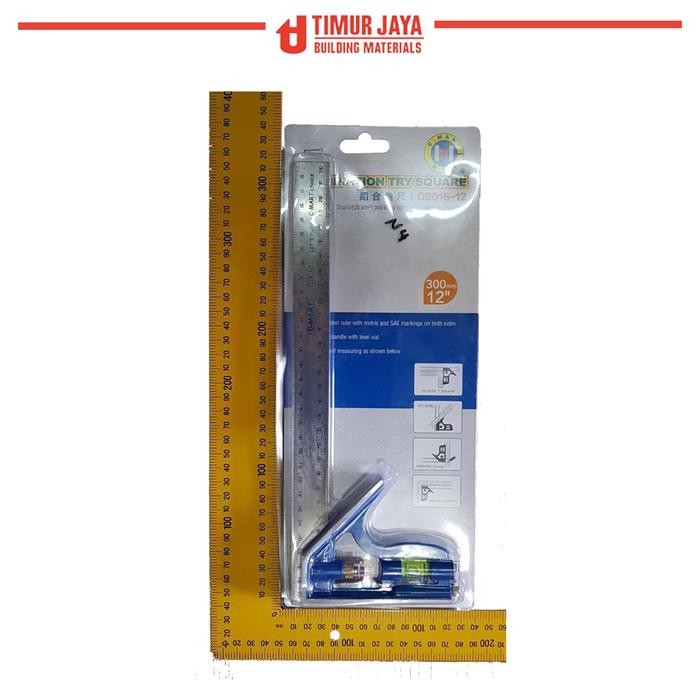 SIAP KIRIM CMART COMBINATION TRY SQUARE PENGGARIS SIKU WATERPASS ALAT UKUR