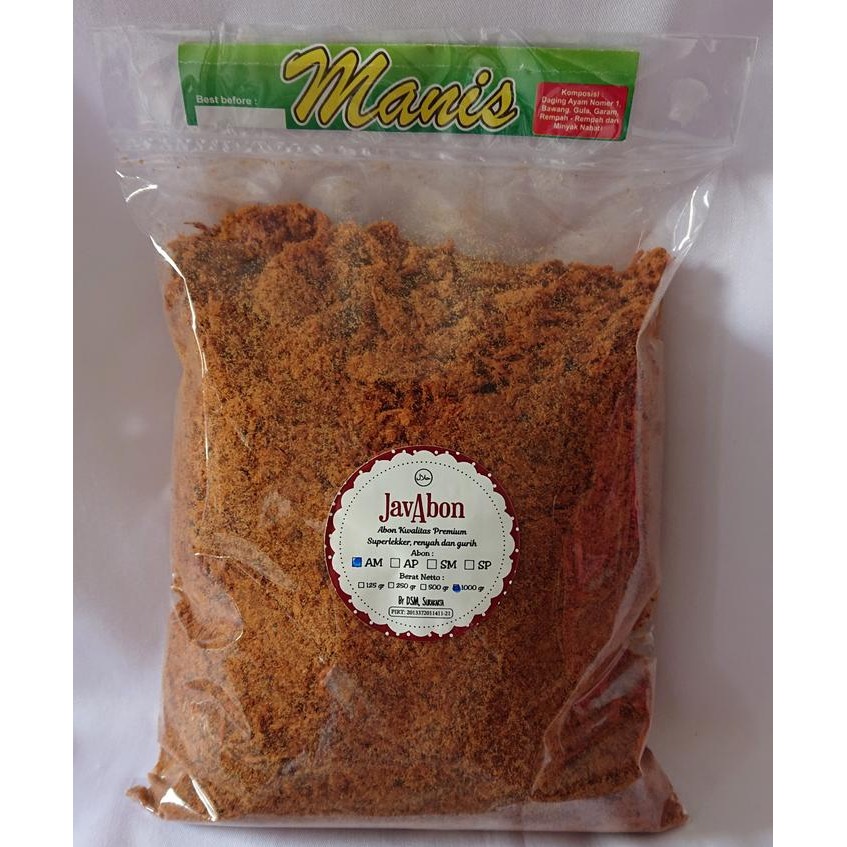 

Javabon Abon Ayam Manis/Original (Chicken Floss) 1000
